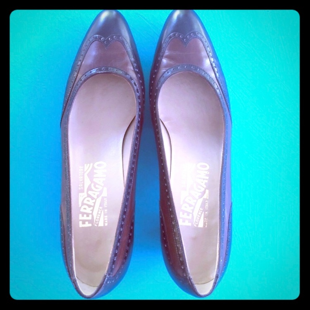 Salvatore Ferragamo Kitten Heel Pumps